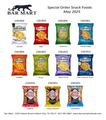 Bar Mart Snacks Flyer - May 2025